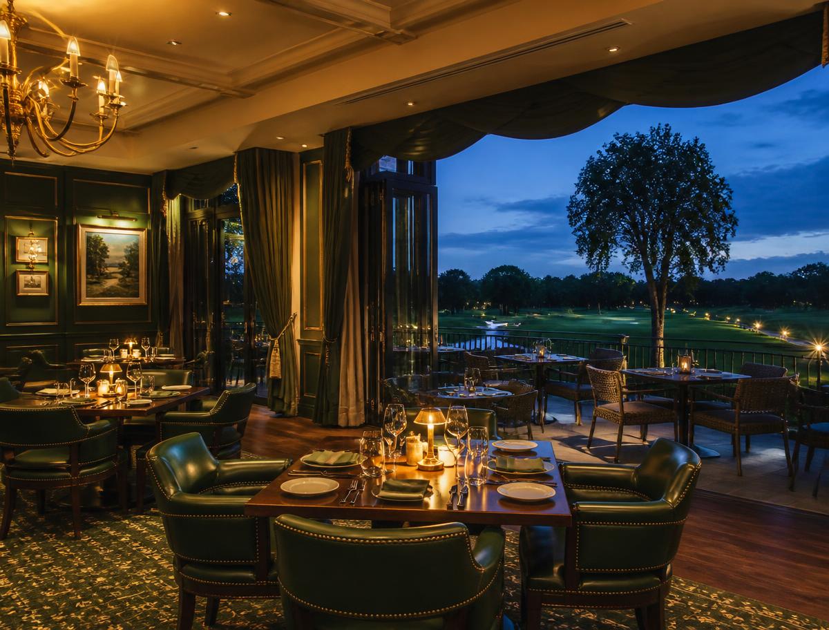 Two rooms, one terrace, eighteen holes of view.